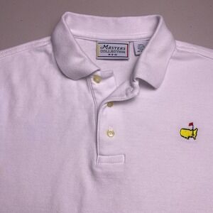 Masters Collection Polo M Boys Pique Golf White Solid GUC